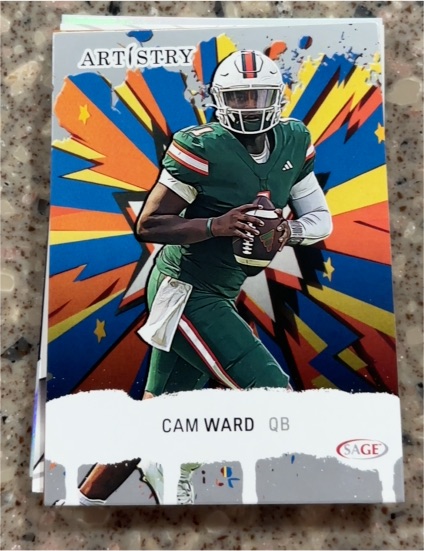 2025 Sage Artistry #3 Cam Ward — front