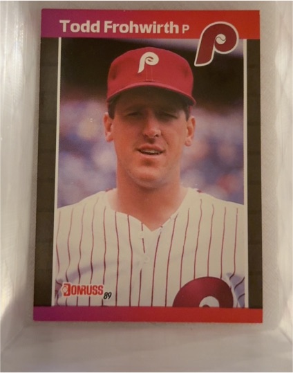 1989 Donruss #587 Todd Frohwirth Philadelphia Phillies — front