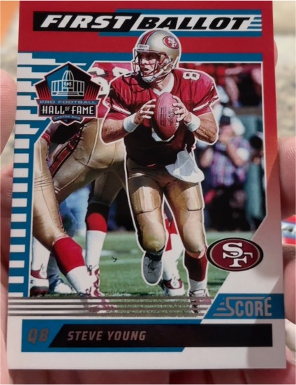 2025 Panini Score #1 Steve Young First Ballot — front