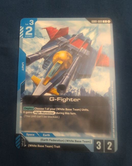 Gundam Card Game GD01-009 G-Fighter — front