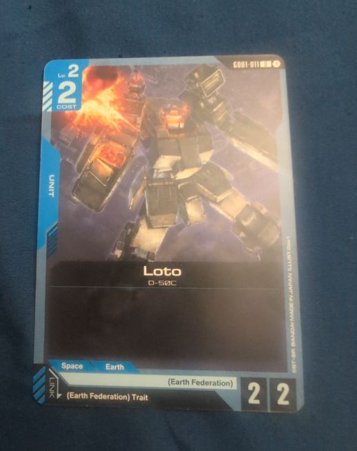 Gundam Card Game GD01-011 Loto — front