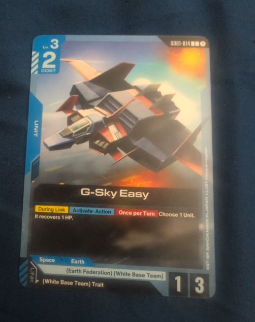 Gundam Card Game GD01-014 G-Sky Easy — front