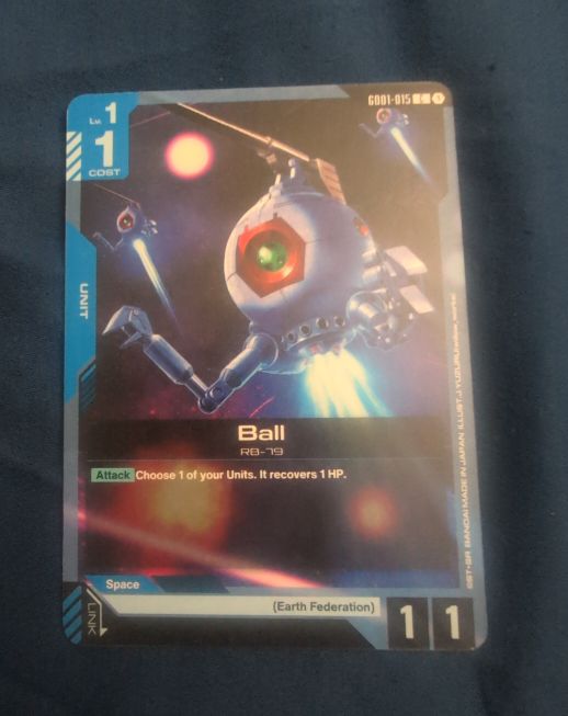 Gundam Card Game Newtype Rising GD01-015 Ball — front