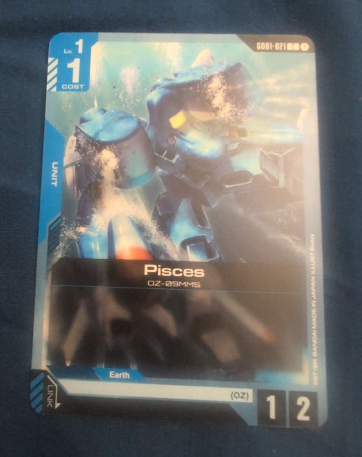 Gundam Card Game GD01-021 Pisces — front
