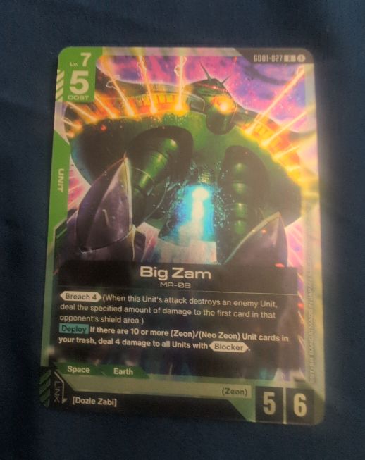 2023 Gundam Card Game GD01-027 Big Zam — front