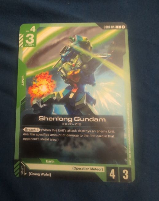 Gundam Card Game GD01-041 Shenlong Gundam — front