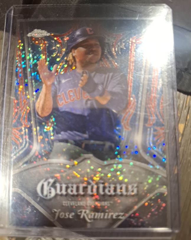 2022 Topps Chrome Pinstriped #P-15 Jose Ramirez — front