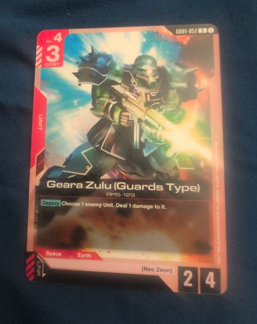 Gundam Card Game GD01-052 Geara Zulu (Guards Type) — front