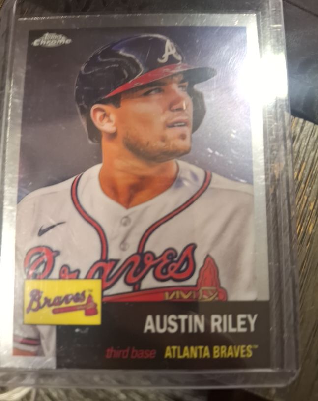 2022 Topps Chrome Platinum Anniversary #446 Austin Riley — front