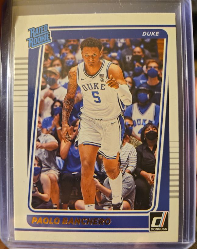 2022 Panini Chronicles Draft Picks Donruss Rated Rookie #2 Paolo Banchero — front