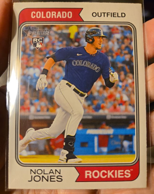 2023 Topps Heritage #164 Nolan Jones — front