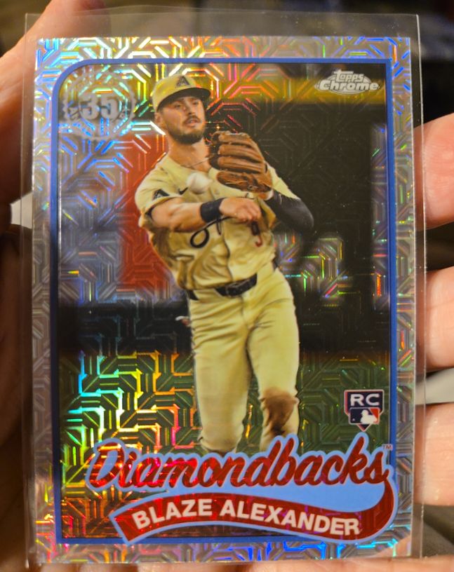 2024 Topps Update #T89CU-28 Blaze Alexander Diamondbacks Silver Pack RC Rookie — front