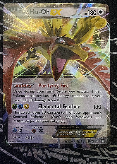 2016 Pokemon Breakpoint #92 Ho-Oh EX — front