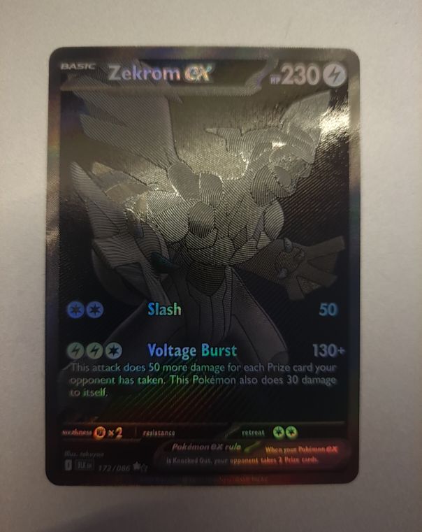 2025 Pokémon Black & White Radiant Collection #172 Zekrom GX — front