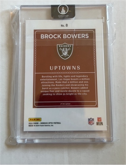 2024 Panini Donruss Optic #8 Brock Bowers — front