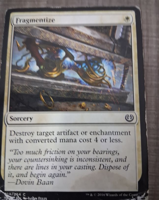 2016 Magic: The Gathering Kaladesh #14 Fragmentize — front