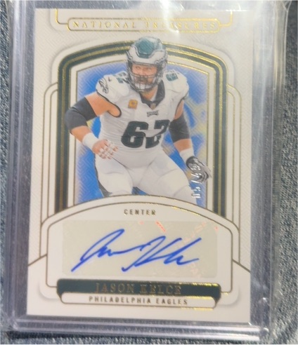 2024 Panini National Treasures #SIGS-JK Jason Kelce — front