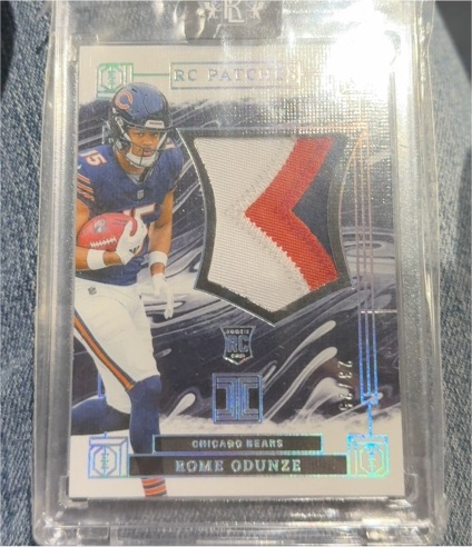 2023 Panini Rookie Patch #RC PATCH 1 Rome Odunze — front