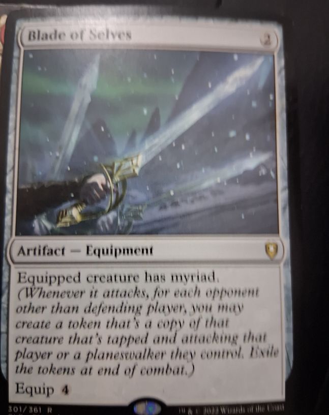 2021 Magic: The Gathering #301 Blade of Selves — front