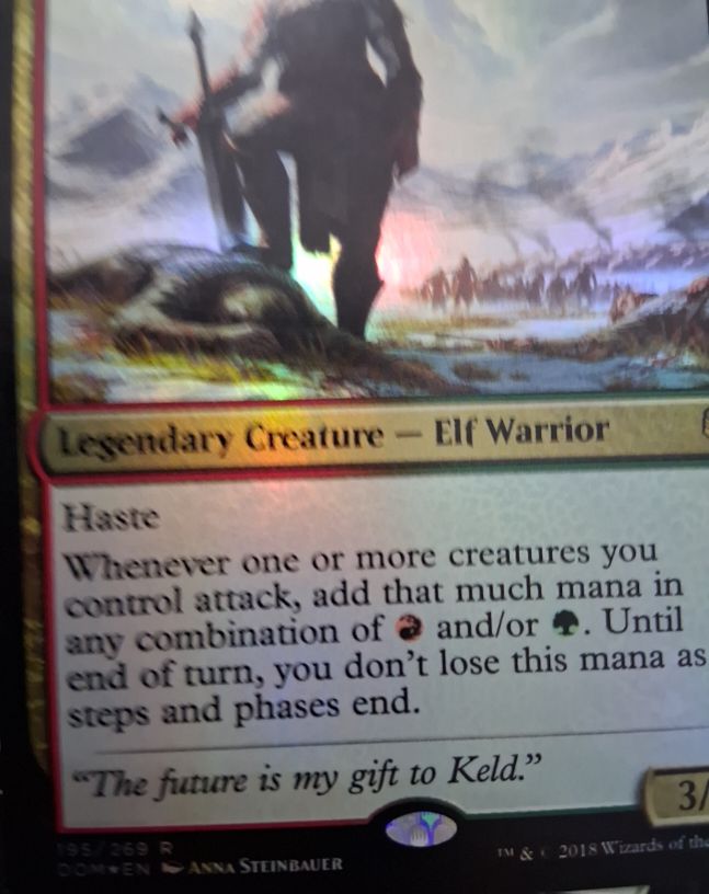 2018 Magic: The Gathering Dominaria #195 Keldon Marauders — front