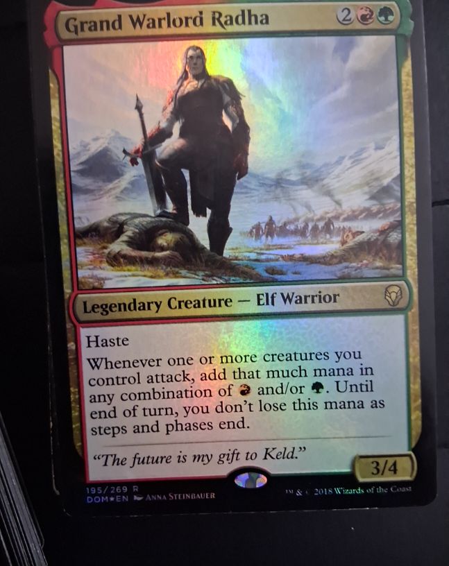 2018 Magic: The Gathering #195 Grand Warlord Radha — front