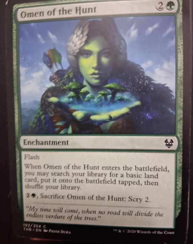 2020 Magic: The Gathering #192 Omen of the Hunt — front