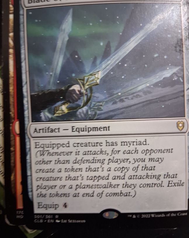 2022 Commander Legends: Baldur's Gate #301 Blade of Selves — front
