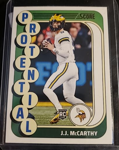 2024 Panini Score Protential #10 J.J. McCarthy — front