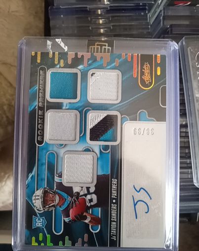 2024 Panini Absolute Rookie Premiere Materials J.Tavon Sanders — front