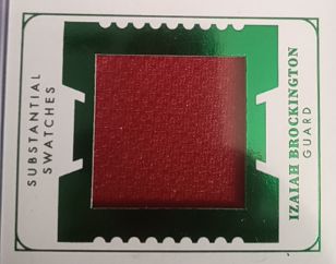 2022-23 Panini Substantial Swatches Izaiah Brockington — front