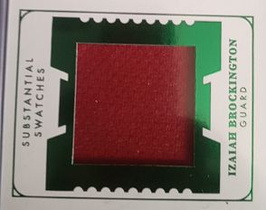 Iziah Brockington Sustainable Swatches Card — front
