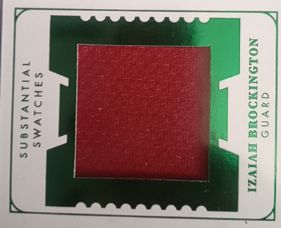 2022 Panini Spectra Substantial Swatches #SS-IAB Izayah Brockington — front