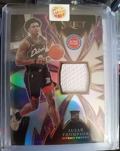 2023-24 Panini Select #S-AT Ausar Thompson Rookie Patch Silver Sparks — front