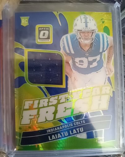 2024 Panini Donruss Optic First Year Fresh #FYF-LLU Laiatu Latu — front