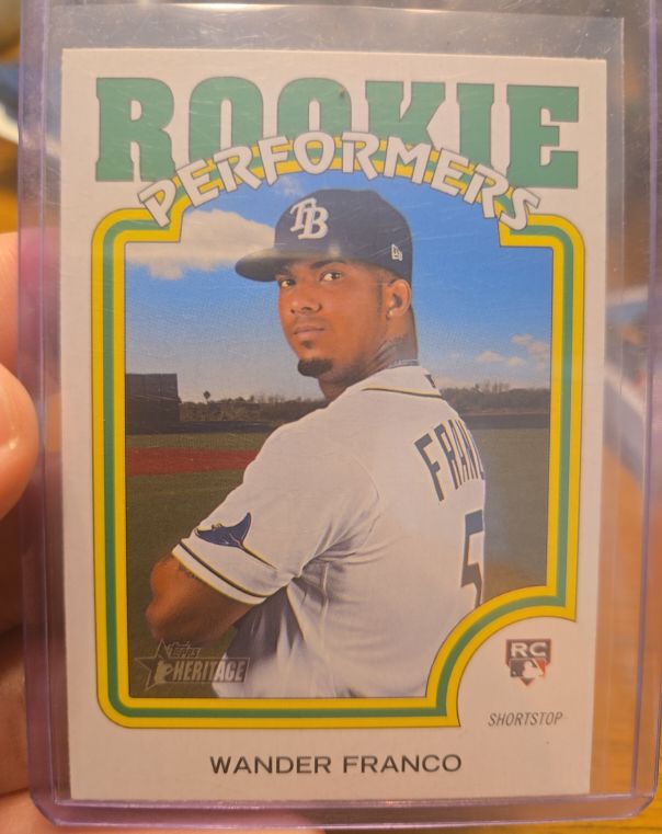 2022 Topps Heritage High Number Rookie Performers #RP-1 Wander Franco — front
