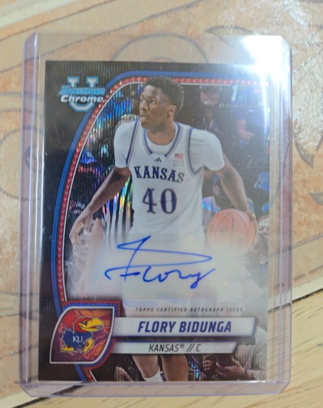 2024-25 Bowman University Chrome #24 Flory Bidunga — front