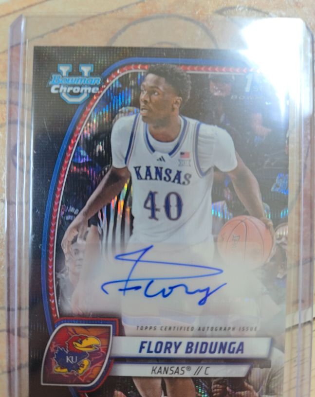 2024 Bowman University Chrome #24 Flory Bidunga — front