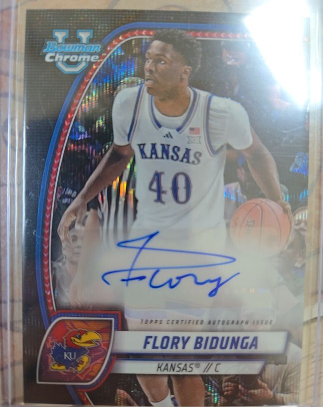 2024-25 Bowman Chrome University #24 Flory Bidunga — front