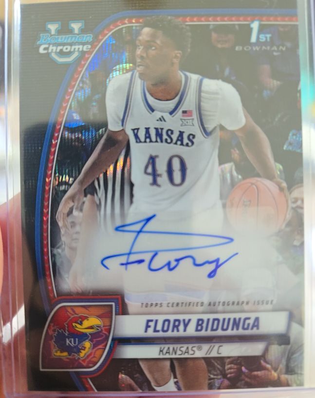 2024-25 Bowman University Chrome #24 Flory Bidunga — front