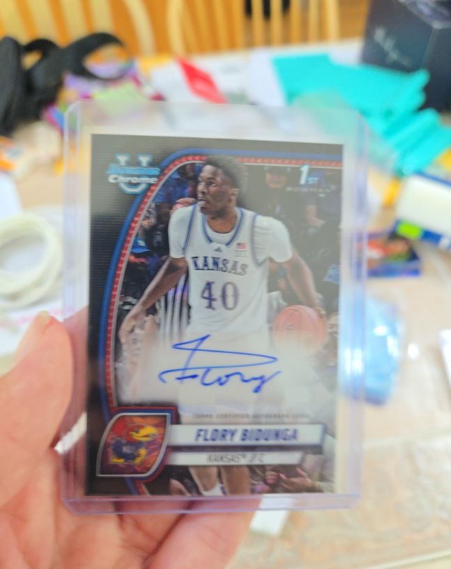 2024-25 Bowman University Chrome #24 Flory Bidunga — front