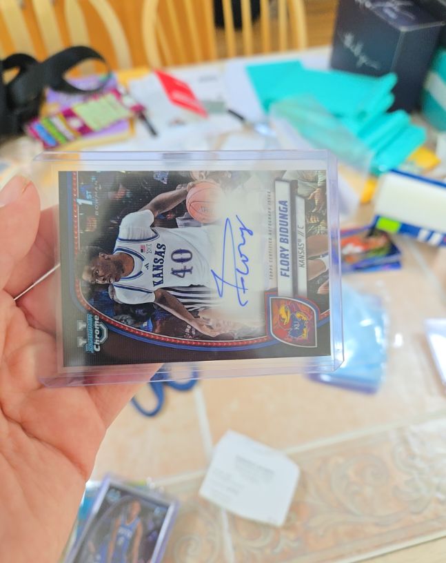 2024-25 Bowman University Chrome #24 Flory Bidunga — front