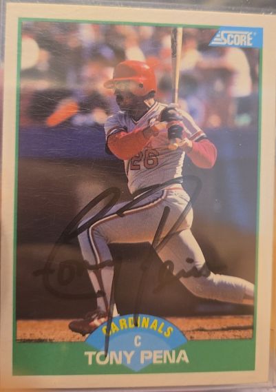 1989 Score #36 Tony Pena — front