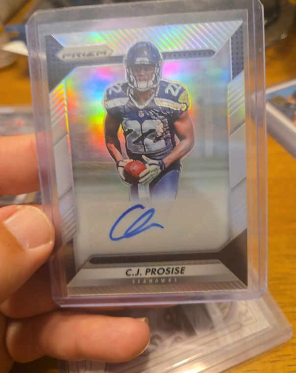 2016 Panini Prizm #RA-CJP C.J. Prosise RC Auto — front