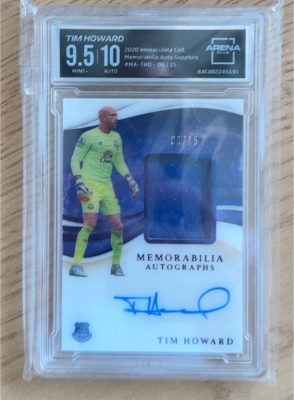 2020 Panini Immaculate Collection Memorabilia Autographs #MA-THO Tim Howard — front