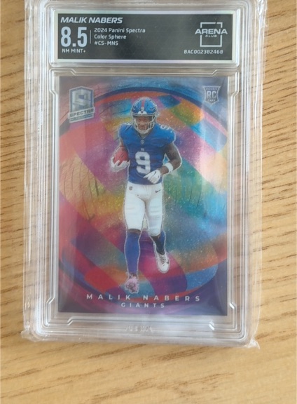 2024 Panini Spectra Color Sphere #8.5 Malik Nabers — front