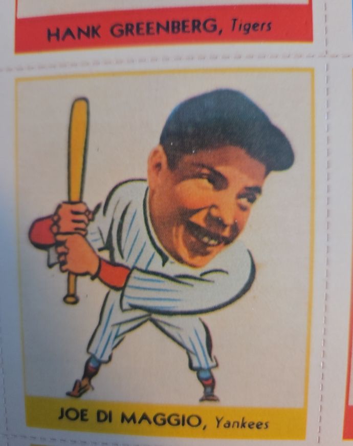1938 Goudey #250 Joe DiMaggio — front