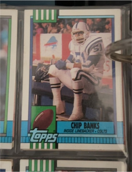 1990 Topps #299 Chip Banks — front