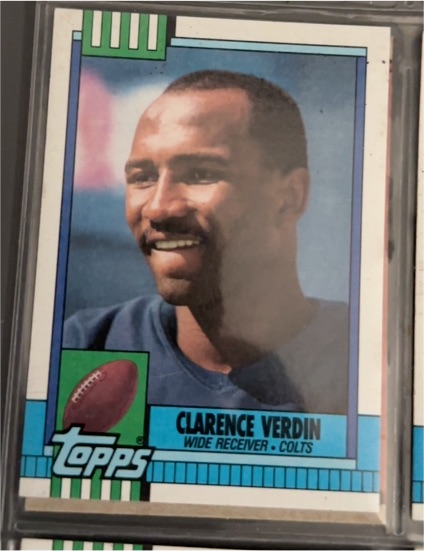 1990 Topps #307 Clarence Verdin — front