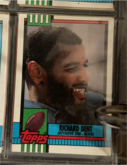 1990 Topps #376 Richard Dent — front