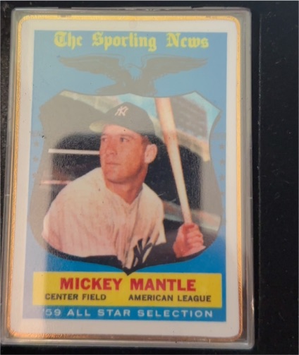 1959 Topps #564 Mickey Mantle — front